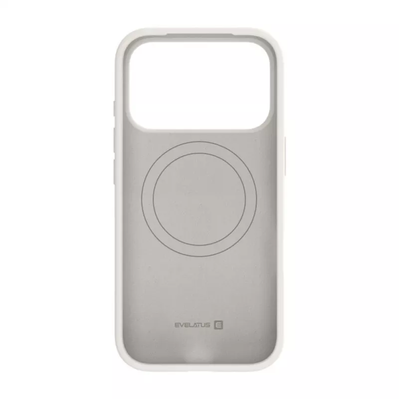 Evelatus Apple iPhone 18 Pro Premium MagSafe Soft Touch -silikonikuori hopea