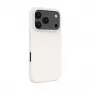 Evelatus Apple iPhone 18 Pro Premium MagSafe Soft Touch -silikonikuori hopea