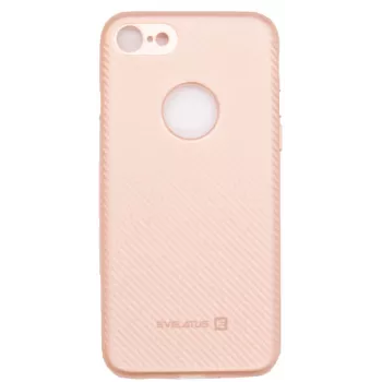 Evelatus Apple iPhone 7/8 Carbon vaaleanpunainen takakuori