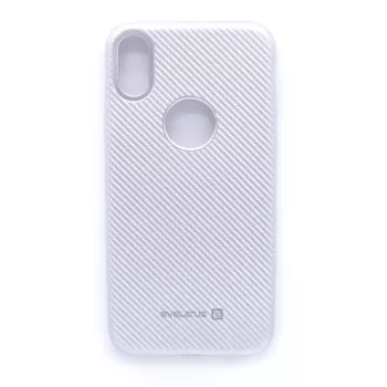 Evelatus Apple iPhone X Carbon Silver suojakotelo