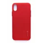 Evelatus Apple iPhone X/XS Emboss punainen takakansi