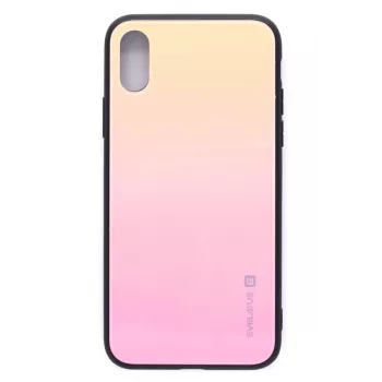 Evelatus Apple iPhone X/Xs Gradient Glass -kotelo 1 Mild Melon