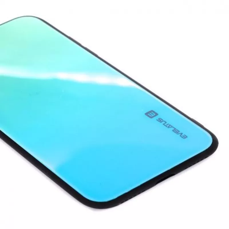 Evelatus Apple iPhone X/Xs Gradient Glass -kuori 6 Lagoon