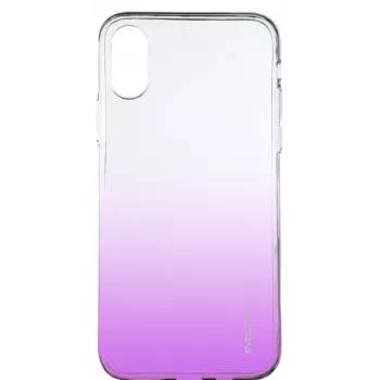 Evelatus Apple iPhone X/XS gradient TPU -kotelo violetti