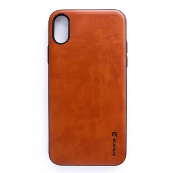 Evelatus Apple iPhone X / XS Kuton ruskea takakansi