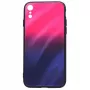 Evelatus Apple iPhone XR Water Ripple Gradient Color Anti-Explosion karkaistu lasikotelo gradient pinkki-violetti