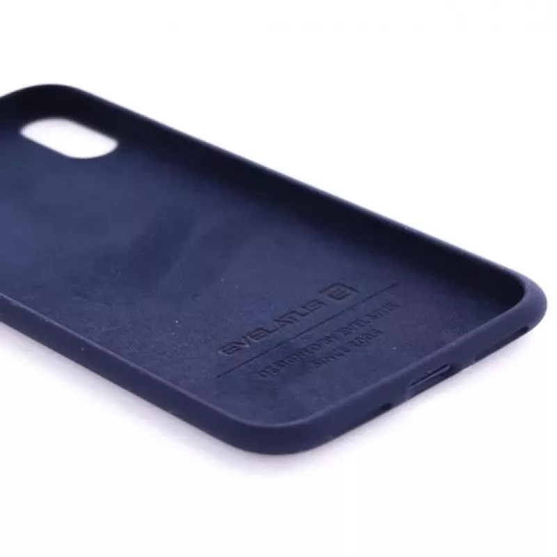 Evelatus Apple iPhone Xs Max Nano silikonikotelo Soft Touch TPU Midnight Blue