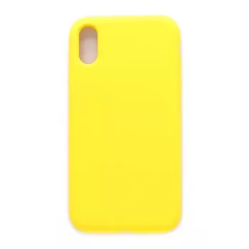 Evelatus Apple iPhone Xs Premium Soft Touch -silikonikotelo vaaleankeltainen