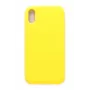 Evelatus Apple iPhone Xs Premium Soft Touch -silikonikotelo vaaleankeltainen