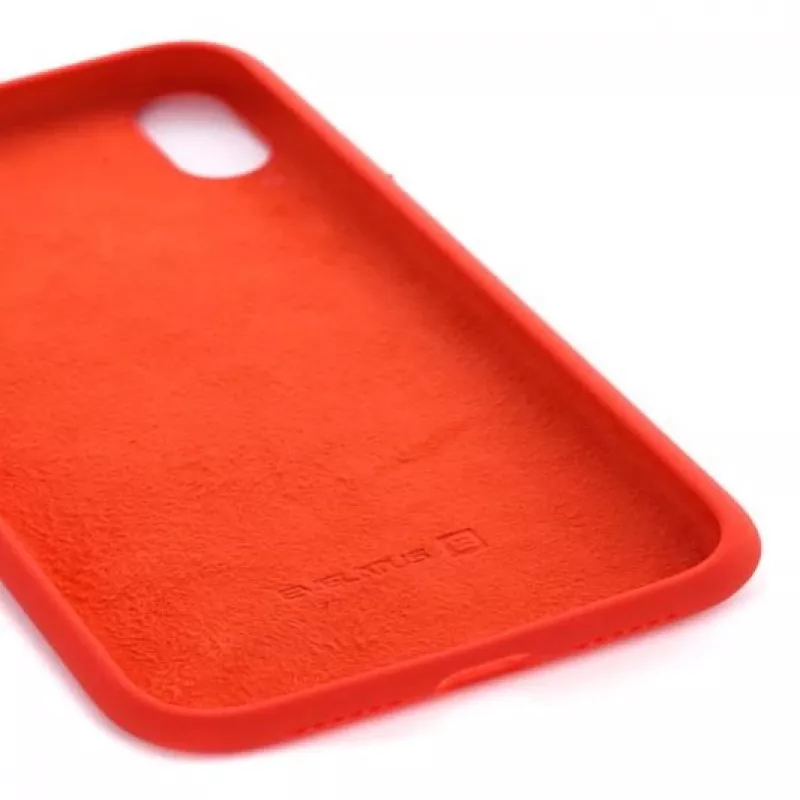 Evelatus Apple iPhone XS Premium Soft Touch -silikonikotelo punainen