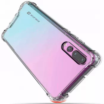 Evelatus Huawei P30 sotilastason iskunsuojainen silikonikuori TPU, läpinäkyvä