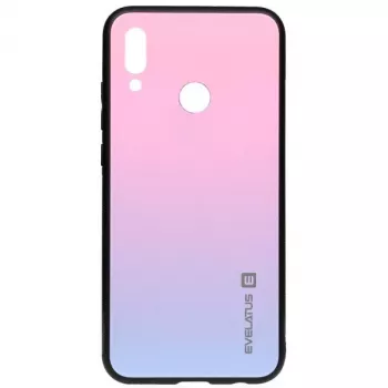 Evelatus Huawei Y7 2019 Gradient Glass -kotelo 2 Bubble Gum