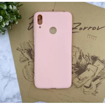 Evelatus Huawei Y7 2019 Nano Silicone Case Soft Touch TPU pinkki hiekka