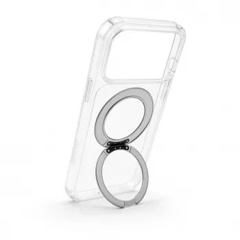Evelatus hybridikuori MagSafe-yhteensopiva ja 360° metalliteline iPhone 17 Pro Max, läpinäkyvä