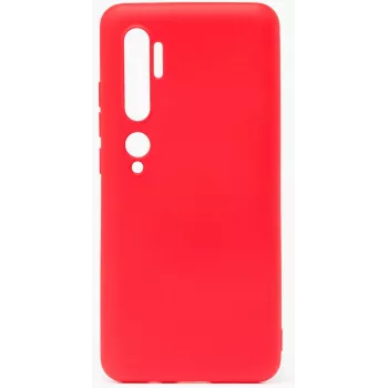 Evelatus nano-silikoni-kotelo Xiaomi Mi Note 10 / Mi Note 10 Pro - Soft Touch TPU - punainen