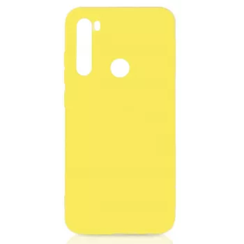 Evelatus Nano silikonikotelo Xiaomi Redmi Note 8 / Redmi Note 8 2021, Soft Touch TPU, keltainen