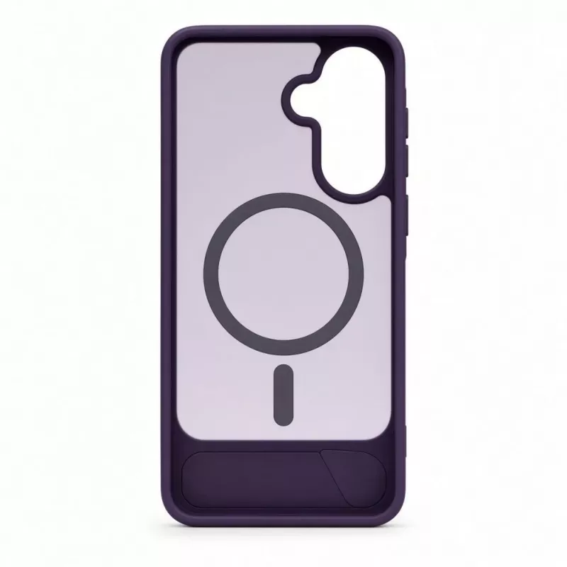 Evelatus kumipinnoitettu MagSafe-kotelo jalustalla Samsung Galaxy A37 / A36 - violetti