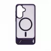 Evelatus kumipinnoitettu MagSafe-kotelo jalustalla Samsung Galaxy A37 / A36 - violetti