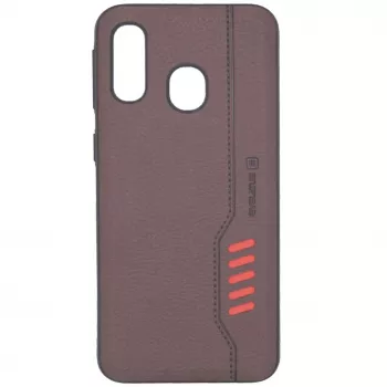 Evelatus Samsung A40 Shooter ruskea kotelo