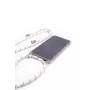 Evelatus Samsung A50 Case with Band White Stripes Transparent