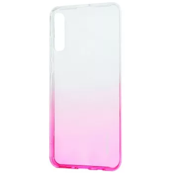 Evelatus Samsung A50 Gradient TPU -kotelo Rose Red