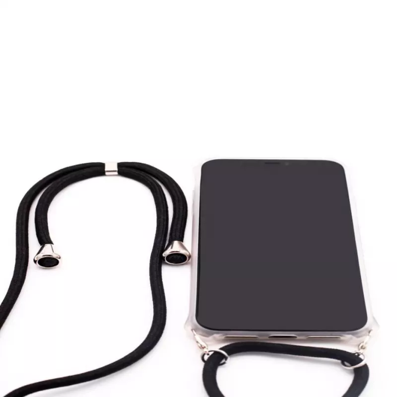 Evelatus Samsung A50s Case with Band Black Transparent