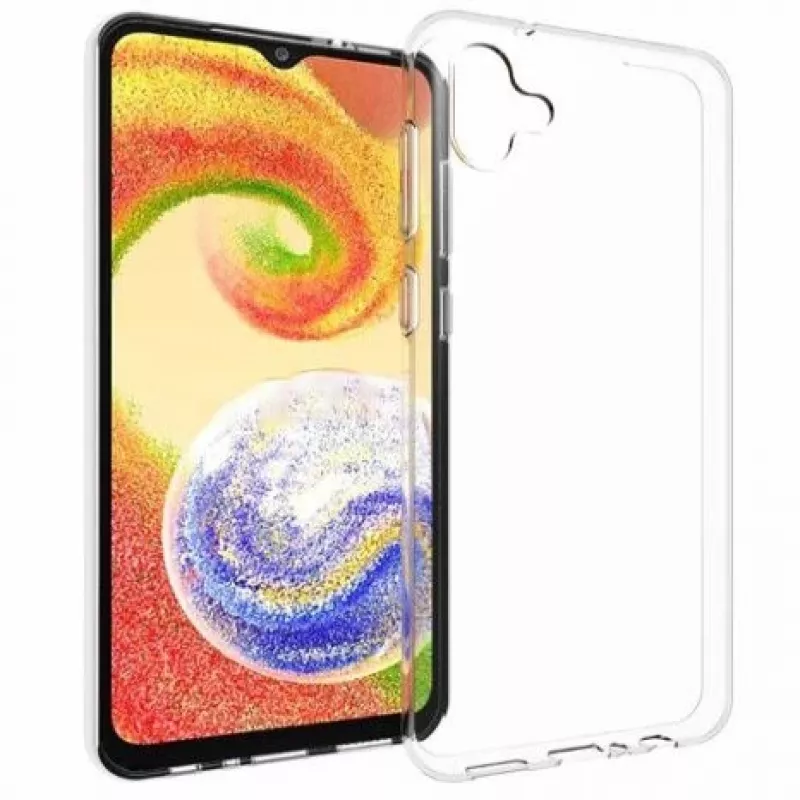 EVELATUS Samsung Galaxy A04E / A04 kirkas silikonikotelo 1,5 mm TPU läpinäkyvä