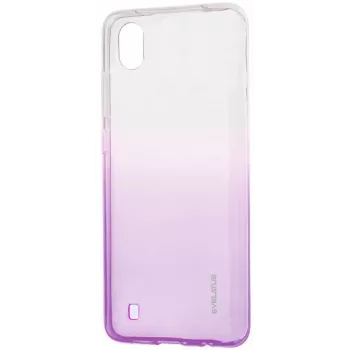 Evelatus Samsung Galaxy A10 Gradient TPU -kotelo violetti