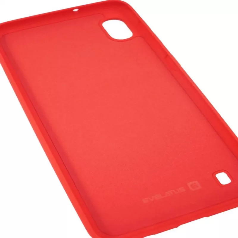 Evelatus Samsung Galaxy A10 nano-silikonikotelo Soft Touch TPU punainen