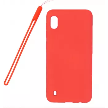 Evelatus Samsung Galaxy A10 nano-silikonikotelo Soft Touch TPU punainen