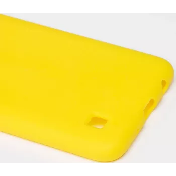 Evelatus Samsung Galaxy A10 Nano Silicone -kotelo Soft Touch TPU keltainen