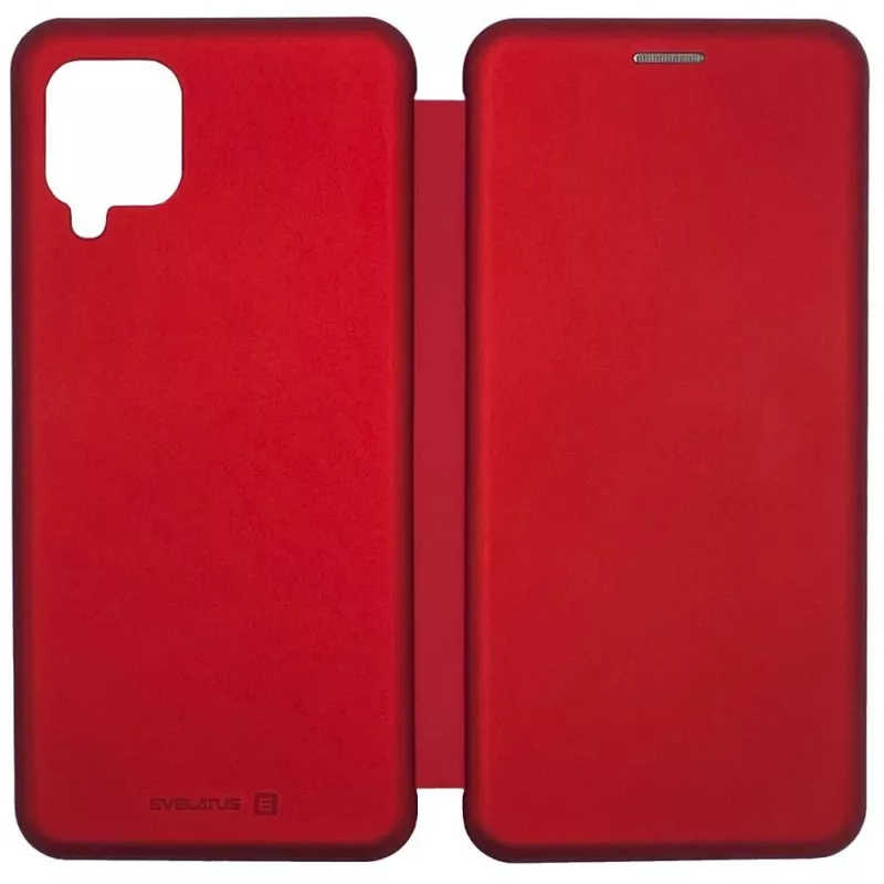 Evelatus Samsung Galaxy A12/M12 kirjakotelo punainen
