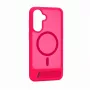 Evelatus Samsung Galaxy A17 4G / A17 5G kumipintainen MagSafe-kotelo jalustalla, pinkki