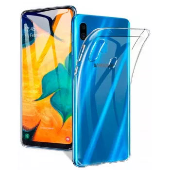 Evelatus Samsung Galaxy A20 silikonikotelo läpinäkyvä