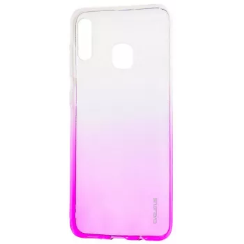 Evelatus Samsung Galaxy A20e Gradient TPU -kuori vaaleanpunainen