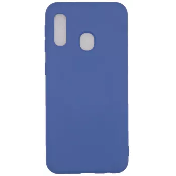 Evelatus Samsung Galaxy A20E Nano silikonikuori Soft Touch TPU tummansininen