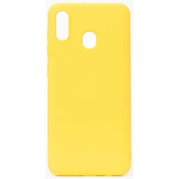 Evelatus Samsung Galaxy A20E Nano silikonikotelo Soft Touch TPU keltainen
