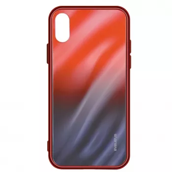 Evelatus Samsung Galaxy A20e Water Ripple Full Color Electroplating karkaistu lasi liukuvärjäys punainen-musta