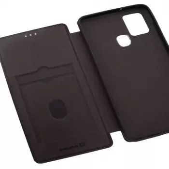 Evelatus Samsung Galaxy A21s kirjakotelo musta