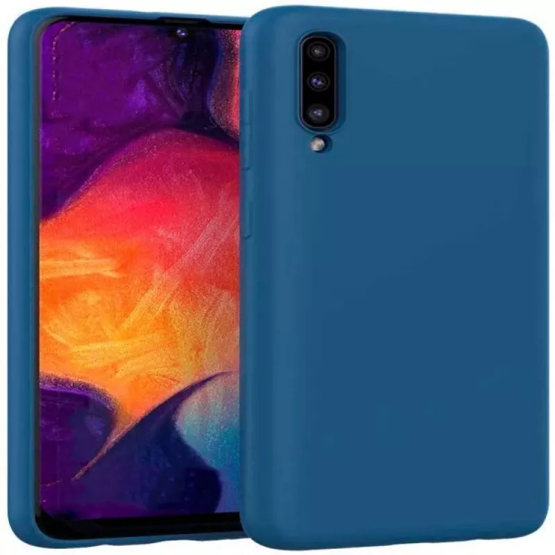 Evelatus Samsung Galaxy A30s/A50/A50s Nano Silicone Case Soft Touch TPU tummansininen