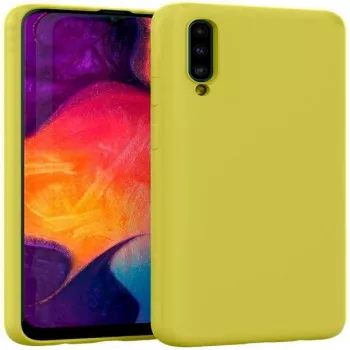 Evelatus Samsung Galaxy A30s/A50/A50s Nano silikonikotelo Soft Touch TPU keltainen