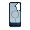 Evelatus Samsung Galaxy A37 / A36 kumipintainen MagSafe-kotelo jalustalla Navy Blue