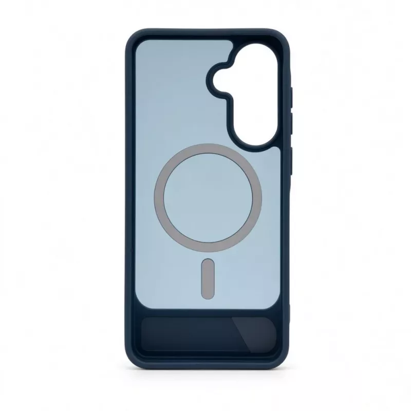Evelatus Samsung Galaxy A37 / A36 kumipintainen MagSafe-kotelo jalustalla Navy Blue
