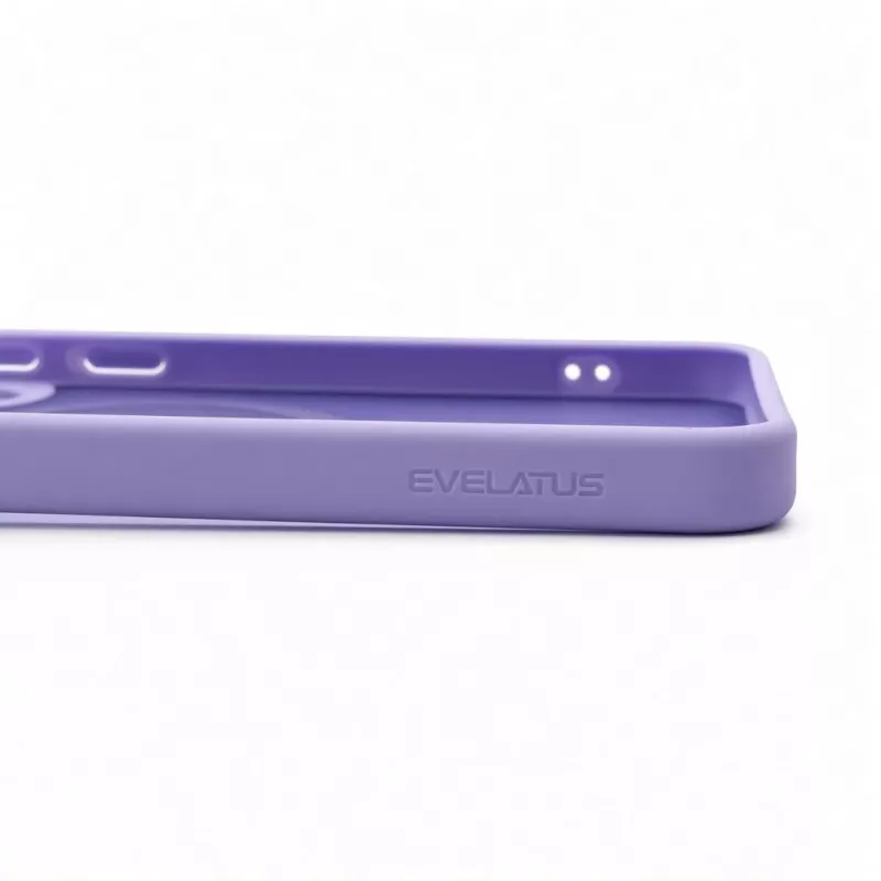 Evelatus Samsung Galaxy A37 / A36 Shield Case MagSafella ja jalustalla mattarengas laventelinsininen