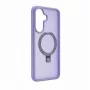 Evelatus Samsung Galaxy A37 / A36 Shield Case MagSafella ja jalustalla mattarengas laventelinsininen