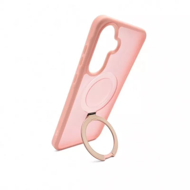 Evelatus Samsung Galaxy A37 / A36 Shield -kotelo MagSafe-yhteensopiva ja jalusta, matta, vaaleanpunainen