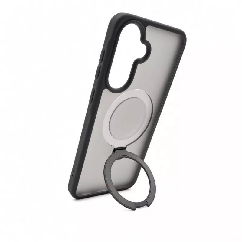 Evelatus Samsung Galaxy A37 / A36 Shield-kuori MagSafe-yhteensopiva ja teline, mattasavunharmaa