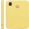 Evelatus Samsung Galaxy A40 Nano Silicone -kotelo Soft Touch TPU keltainen