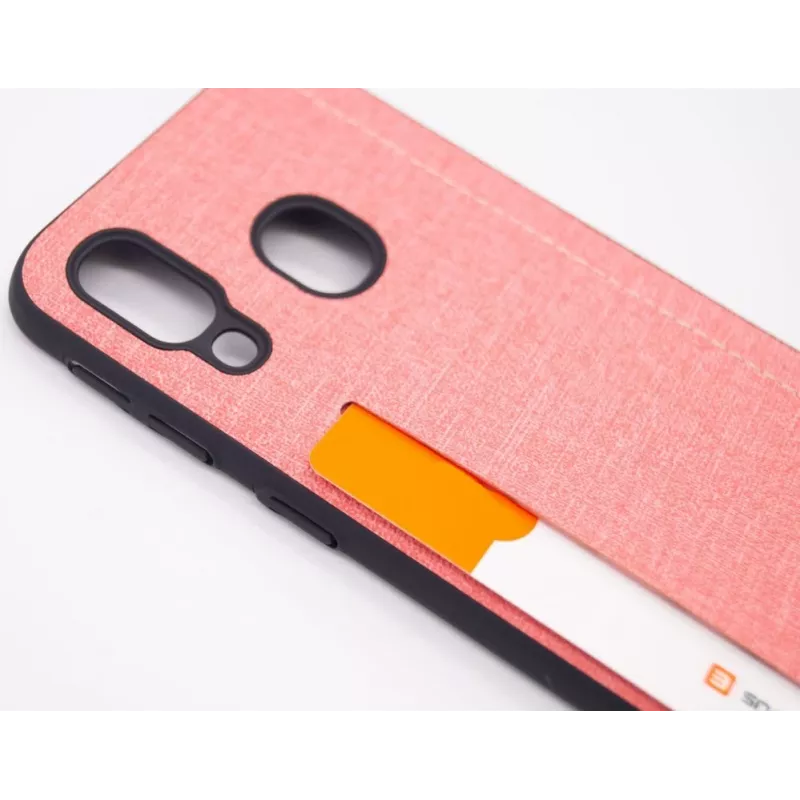 Evelatus Samsung Galaxy A40 silikoni takakansi pinkki