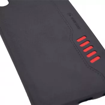 Evelatus Samsung Galaxy A50 Shooter Series musta Rugged takakansi jalustalla ja sormirenkaalla